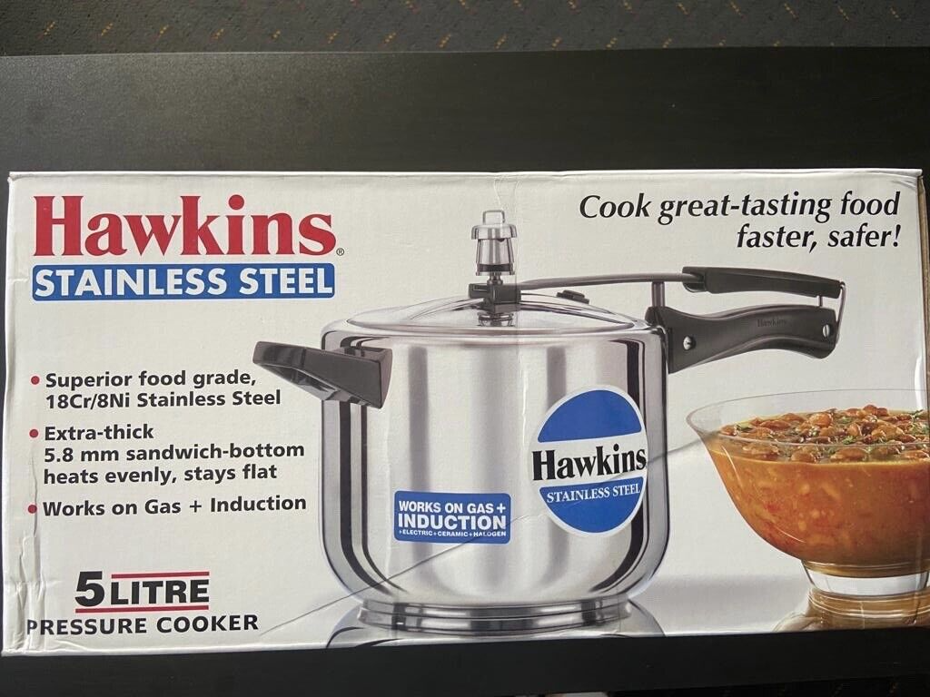 Hawkins Stainless Steel Pressure Cooker 5 Litre
