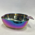 Stainless Steel Designer Apple Shaped Bowls Set Of 2 (Rainbow OR Golden Plated)