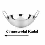 Heavy Stainless Steel WOK 41cm Dia with 2 Handles,Karahi, INDIAN HEAVY QUALITY