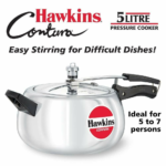 Hawkins HC50 Contura 5-Litre Pressure Cooker Aluminum