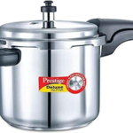 Prestige Deluxe Alpha Stainless Steel Pressure Cooker, 3.5 Litres, Silver